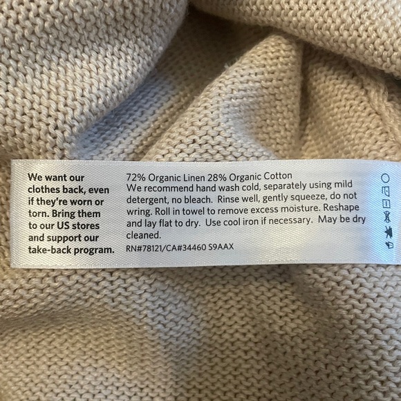 Eileen Fisher Organic Linen Cotton Cardigan🖤 - Picture 12 of 12